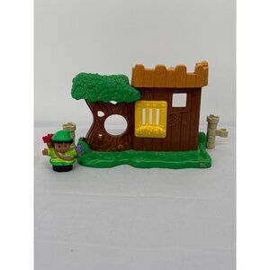 Fisher Price Little People Watchful Woodsman Fort Robin Hood Figure Set